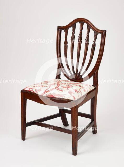 Side chair, about 1790-1800. Creator: Unknown.