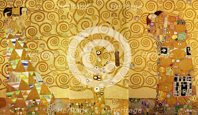 The Stoclet Frieze, Detail: The Expectation, Tree of Life, 1905-1909. Artist: Klimt, Gustav (1862-1918)