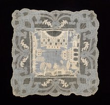 Handkerchief, Italian, third quarter 19th century. Creator: Unknown.