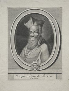 Cardinal Jaques Davey Duperron. Creator: Gerard Edelinck (French, 1640-1707).