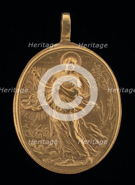 Saint Veronica [obverse], c. 1675. Creator: Giovanni Martino Hamerani.