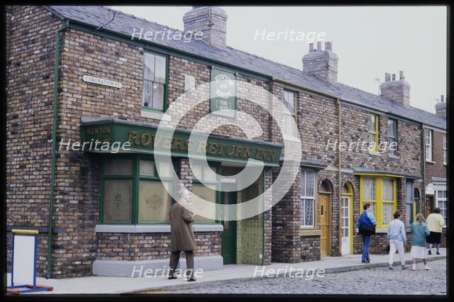 Rovers Return Inn, Coronation Street, Granada Studios, Quay Street, Manchester, 1988. Creator: Dorothy Chapman.