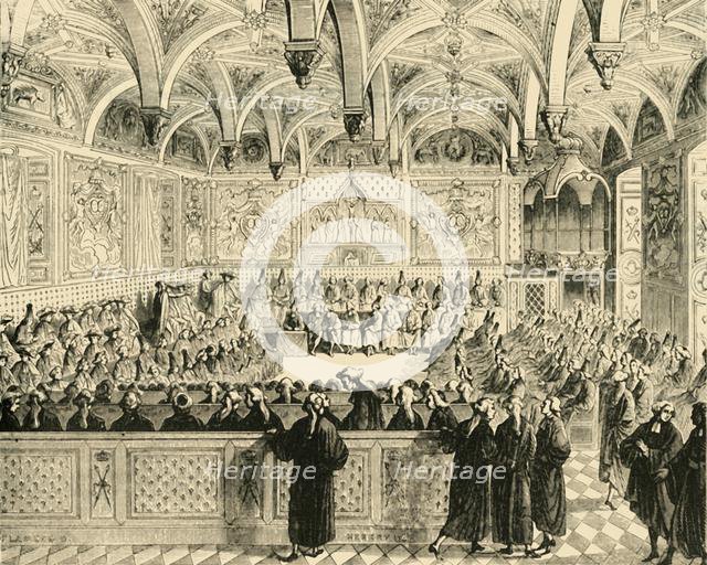'Sitting of the Parliament of Paris', 1890.   Creator: Unknown.