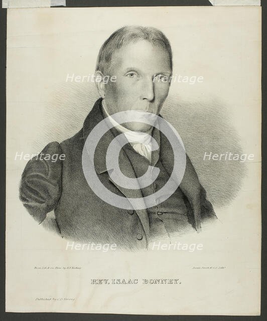 Reverend Isaac Bonney, 1826/33. Creator: Benjamin F Nutting.