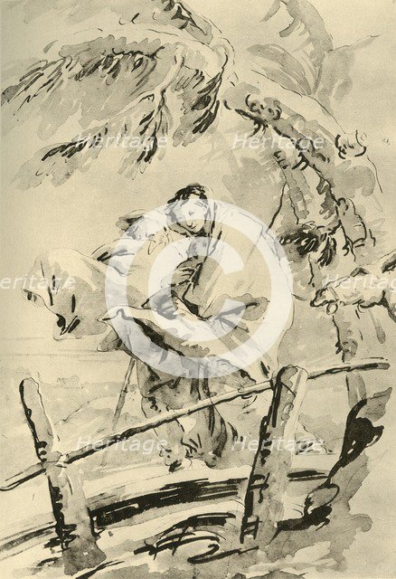 'Flight into Egypt', before 1752, (1928). Artist: Giovanni Battista Tiepolo.