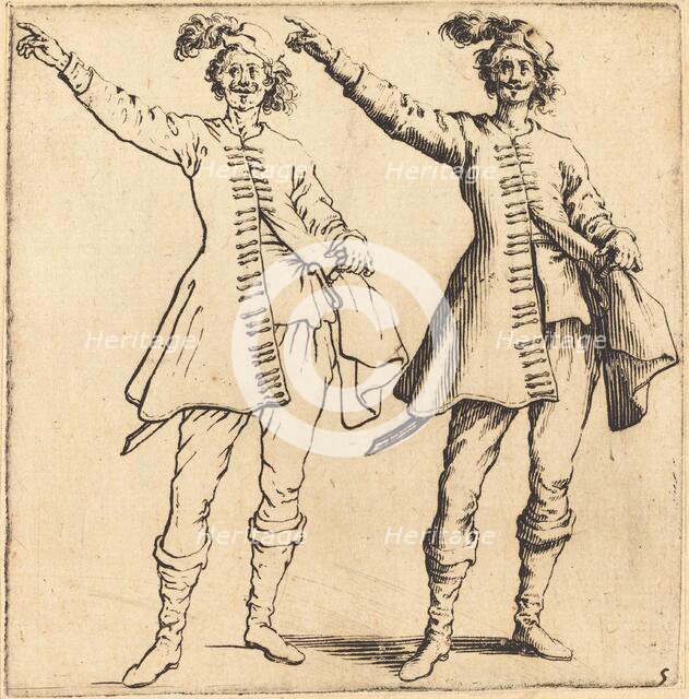 Officer, with Arm Extended, Front View, 1617 and 1621. Creator: Jacques Callot.