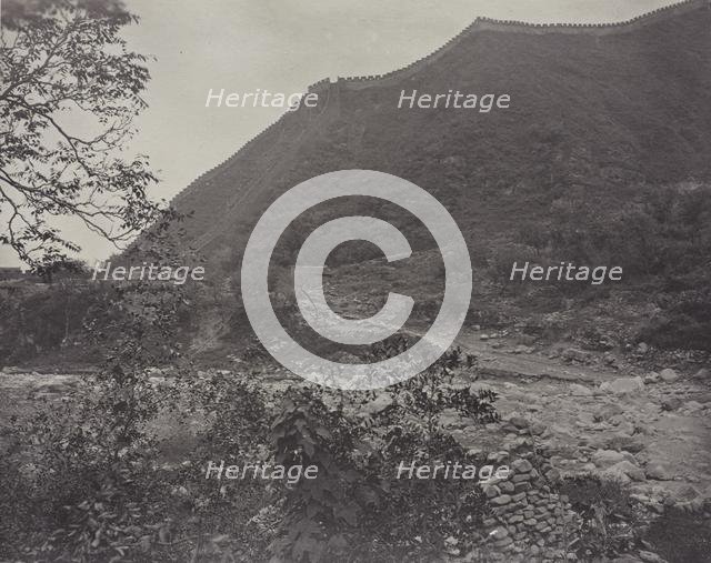 View of the Great Wall, China, c. 1871. Creator: John Thomson (Scottish, 1837-1921).