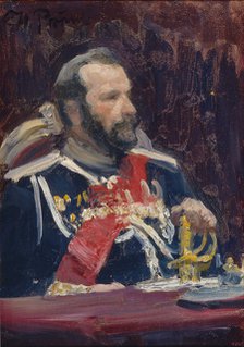 Portrait of General Alexei Nikolayevich Kuropatkin (1848-1925), c.1901-1902. Artist: Repin, Ilya Yefimovich (1844-1930)