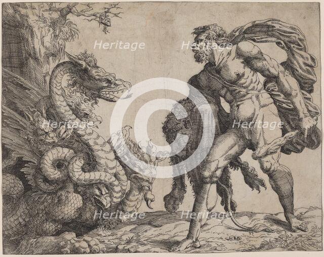 Hercules and the Hydra, 1552. Creator: Battista del Moro.