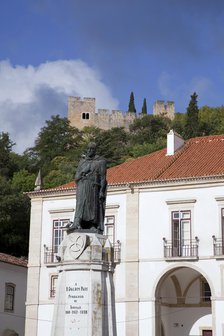 Statue of Gualdim Pais, Tomar, Portugal, 2009. Artist: Samuel Magal