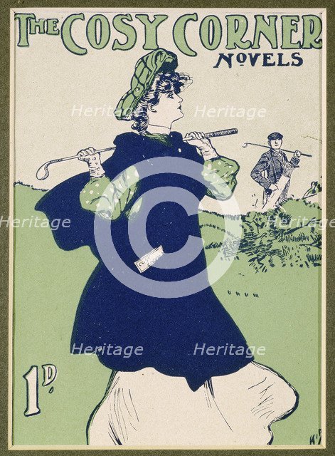 The Cosy Corner, novel with golfing theme, c1906-c1909. Artist: Unknown