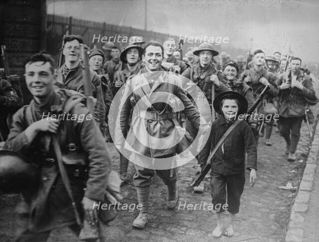 British enter Lille, 18 Oct 1918. Creator: Bain News Service.