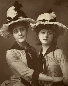 'Two Roses'; Maude Millett and Annie Hughes, British actresses, 1888. Artist: W&D Downey