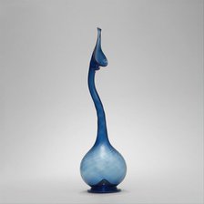 Swan-Neck Glass Bottle, Iran, 19th century. Creator: Unknown.