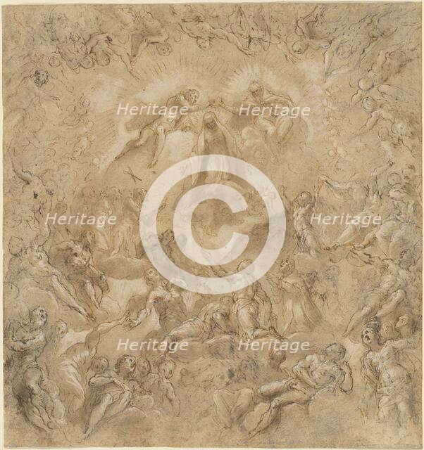 The Coronation of the Virgin, 1585/1594. Creator: Jacopo Palma.