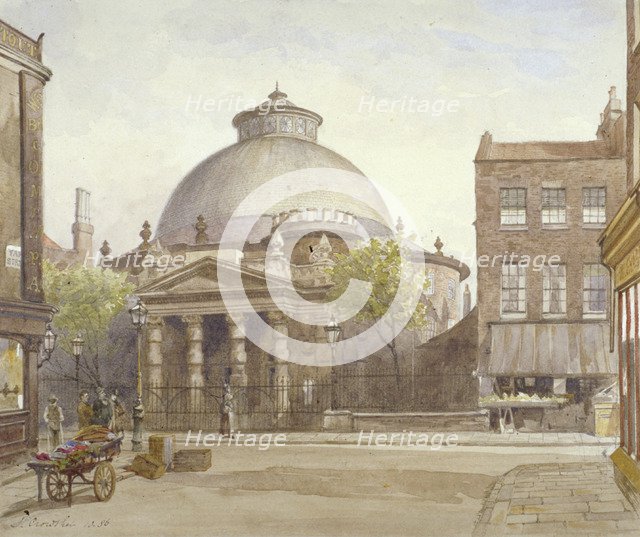 Spa Fields Chapel, Exmouth Street, Finsbury, London, 1886. Artist: John Crowther