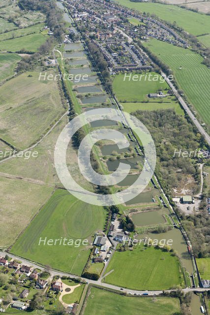 Caen Hill Locks on the Kennet and Avon Canal, Devizes, Wiltshire, 2015. Creator: Historic England.