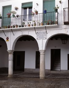 Tombstone recalling the place where the famous Painter Francisco de Zurbarán (1598-1664), Spanish…