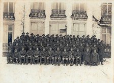 Group photo of 1st Battery, 1st Australian Field Artillery Brigade, 5 February 1919. Creator: Unknown.