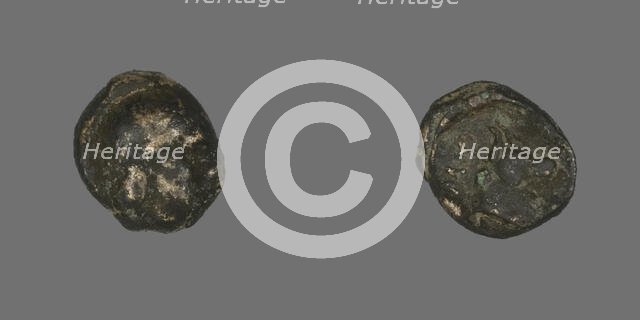 Coin Depicting Laureate Head, 400-350 BCE. Creator: Unknown.