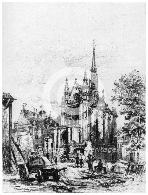 'La Sainte-Chapelle', c1865-1935 (1924). Artist: Alfred-Louis Brunet-Debaines