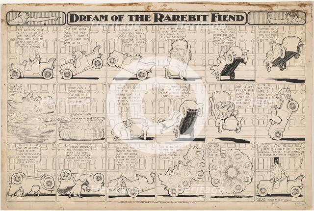Dream of the Rarebit Fiend: Bucking Automobile, 1907. Creator: Winsor McCay.