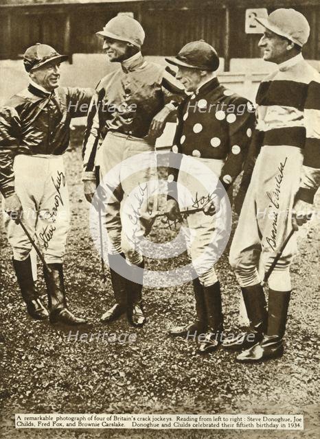 British jockeys, 1934, (1935). Creator: Unknown.