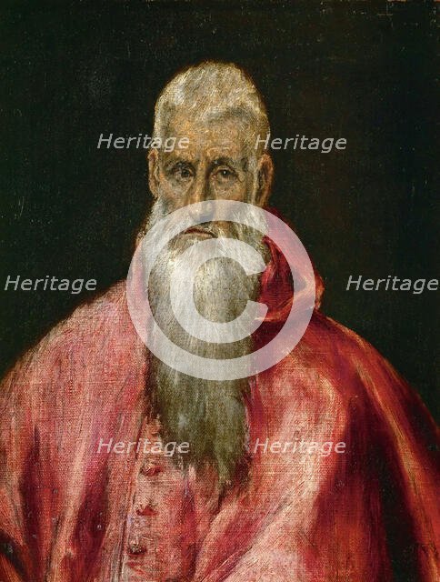 Saint Jerome as Cardinal, ca 1600-1610. Creator: El Greco, Dominico (1541-1614).