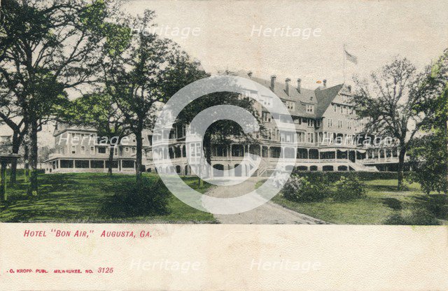 Hotel Bon Air, Augusta, Georgia, c1910. Artist: Unknown