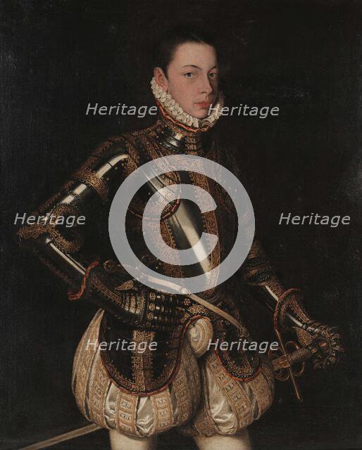 Portrait of Alessandro Farnese (1545-1592), Duke of Parma, c1559. Creator: Sánchez Coello, Alonso (1531-1588).