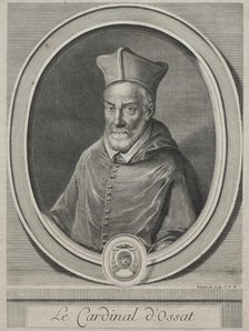 Cardinal Arnaud dOssat. Creator: Gerard Edelinck (French, 1640-1707).