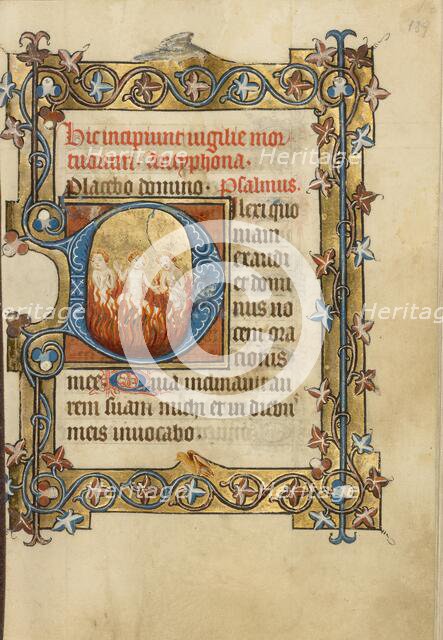 Initial D: Four Souls in Hell; Book of Hours, about 1405-1410. Creator: Masters of Dirc van Delf.