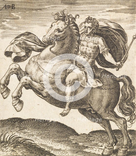 Domitianus from Twelve Caesars on Horseback, c1565-1587. Creator: Abraham de Bruyn.