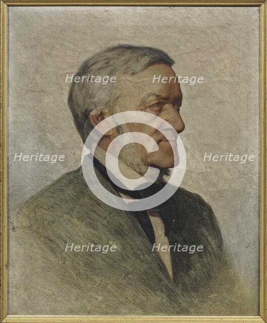 Portrait of the Composer Richard Wagner (1813-1883). Creator: Lenbach, Franz, von (1836-1904).