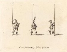 Drill with Raised Pikes, 1634/1635. Creator: Jacques Callot.