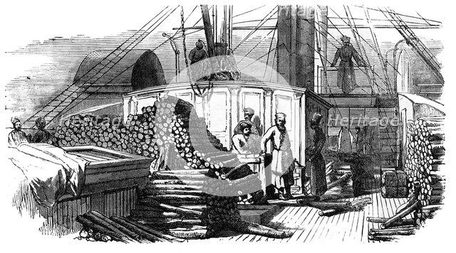 A steamboat on the Volga, Russia, c1890. Artist: Unknown