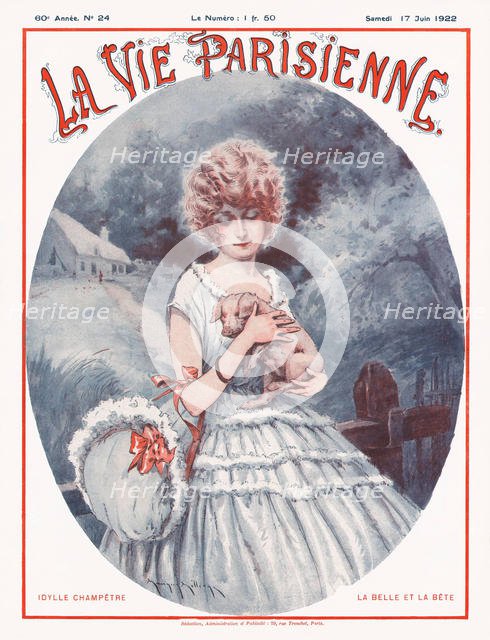La Vie Parisienne Magazine Cover, 1922. Artist: Millière, Maurice (1871-1946)