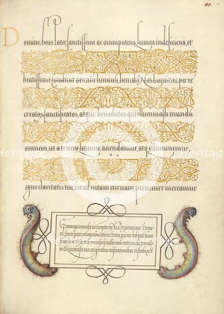 Caterpillars; Mira calligraphiae monumenta, 1561-1562; illumination added 1591-1596. Creator: Joris Hoefnagel.