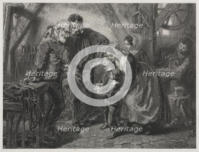 The Working-man's Birthday. Creator: Paul Gavarni (French, 1804-1866).