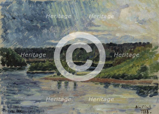 Thunderstorm, 1918. Creator: Alfred William Finch.