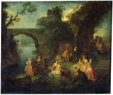 'Dance at the River', c1720-1730.  Artist: Pierre-Antoine Quillard
