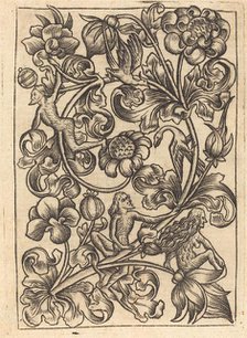 Ornament with Wild Folk, c. 1460/1465. Creator: Master E.S., Follower of.