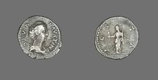 Denarius (Coin) Portraying Empress Faustina, after 141. Creator: Unknown.