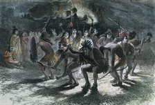 Native American scalp dance, c1875. Artist: Unknown