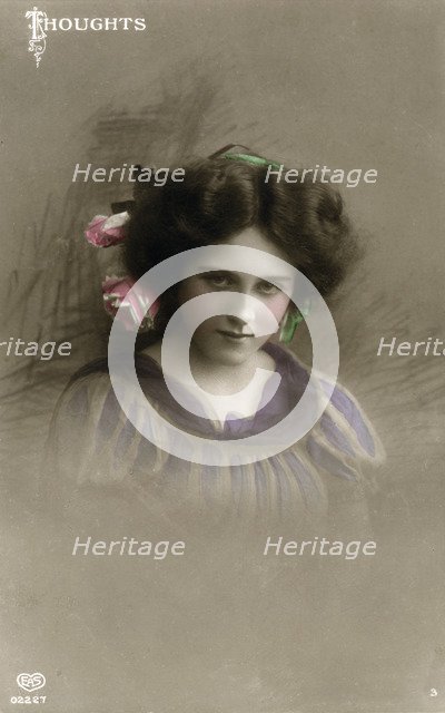 'Thoughts', c1890-1910(?).Artist: Schwerdffeger & Co