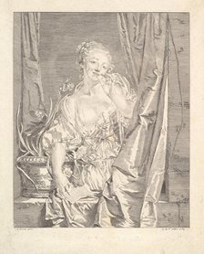 Le Baiser Envoyé (Blowing a Kiss). Creator: Augustin de Saint-Aubin.