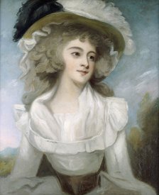 Portrait of Sarah Tickell, wife of the playwright and satirist Richard Tickell, c1790s. Artist: Unknown.