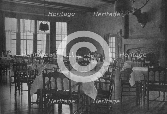 Dining room, North Jersey Country Club, Paterson, New Jersey, 1925. Artist: Unknown.