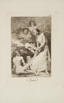 Blow (Sopla), 1799. Creator: Francisco Goya.