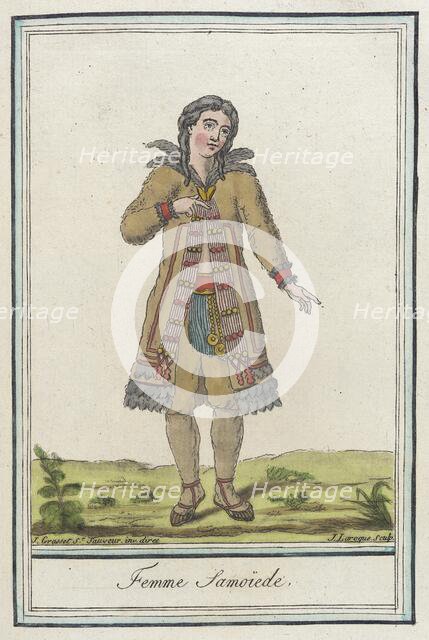 Costumes de Différents Pays, 'Femme Samoïede', c1797. Creator: Jacques Grasset de Saint-Sauveur.
